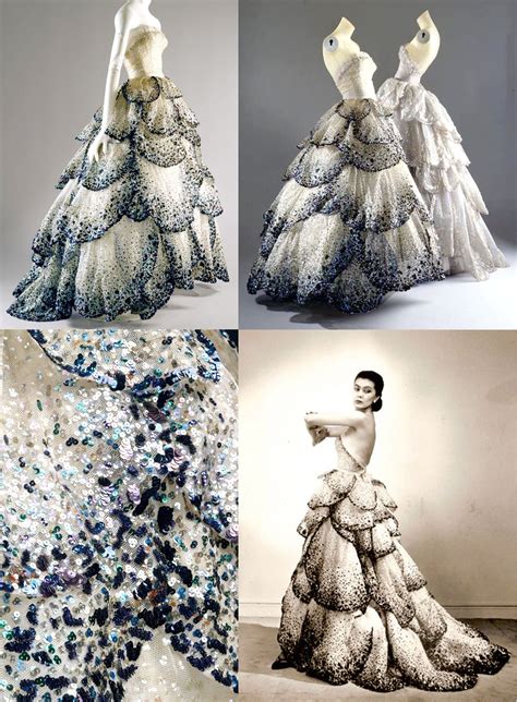 dior petal dress|christian Dior designs 1950s.